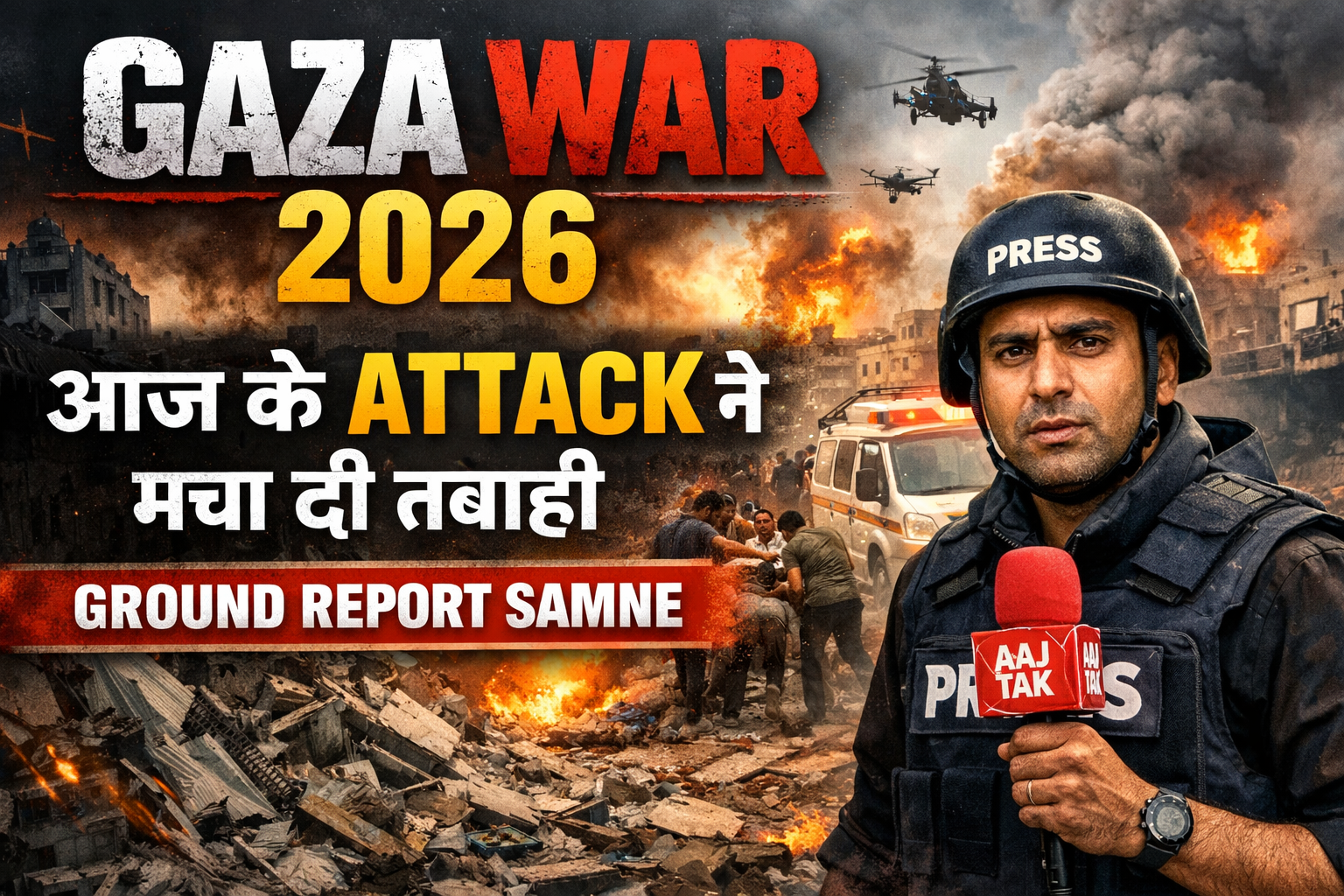Gaza War 2026: Aaj Ke Attack Ne Macha Di Tabahi, Ground Report Samne